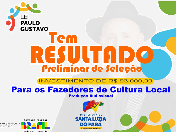 Resultado Preliminar do Edital Paulo Gustavo
